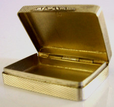 QUALITY SOLID STERLING SILVER GOLD BOX 1992 GALLAGHER ENGLISH