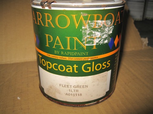 Narrow boat paint old - paint, tin