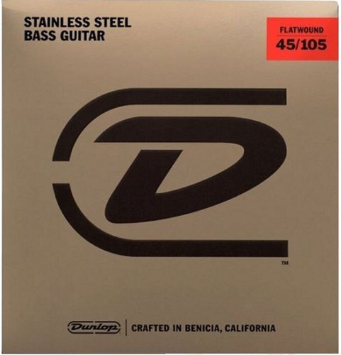 Dunlop flatwound stainless - flatwound,