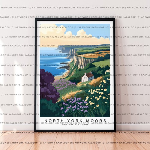 North york moors - north, print