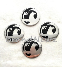 VAUXHALL CHROME EMBLEM WHEEL CENTER CAP STICKER LOGO BADGE WHEEL TRIM - 55MM DOM