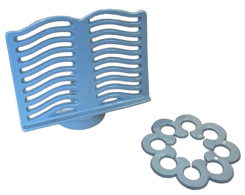 Light blue enamelled - light, iron