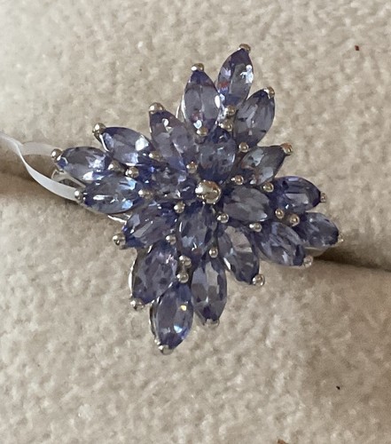 Sterling silver tanzanite - silver,