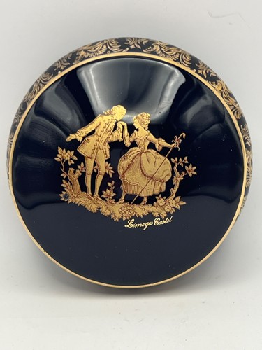 Trinket box round limoges - round,