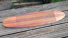 Superb Vintage Handmade Skateboard Deck with Fine Quality Inlaid Wood Unused