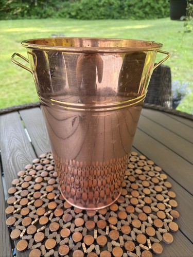 Vintage copper pot umbrella - vintage,