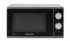 Morphy Richards 20L 800W Solo Standard Microwave defrost function NEW - Silver