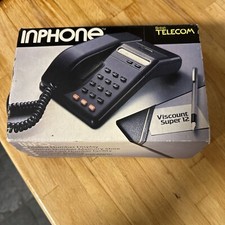 BT British Telecom Inphone Viscount 12 Landline Wired Home Phone Blue