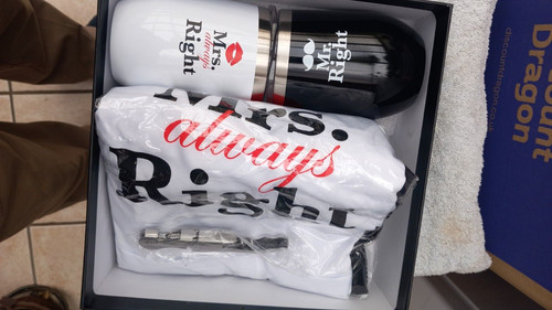 Mrs right apron wine - ,