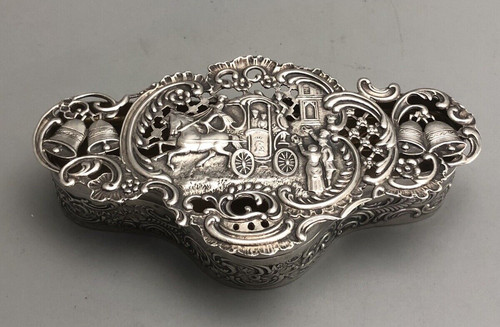 Edwardian silver potpourri - silver, box