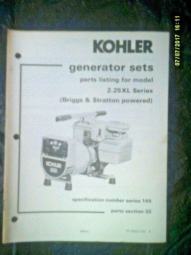 Vintage kohler 25xl series - vintage, 2.25xl