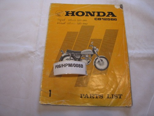 Honda cb125b6 cb125 parts - cb125b6, b6