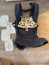 ERGO BABY MARINE WHALE MOTIF CARRIER WITH 4 DRIBBLE PADS