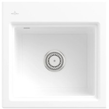 Villeroy & Boch Subway Style 50 S 1.0 Bowl Ceramic Kitchen Sink - No Waste