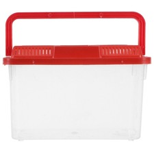  Portable Fish Tank Cricket Keeper Clear Plastic Terrarium Hydroponic