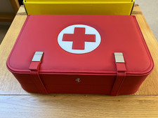 Lovely Genuine Ferrari Accessory Medical First Aid Kit Red Leather Case 95993166