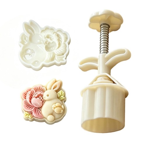 Rabbit peony cake press for - peony,