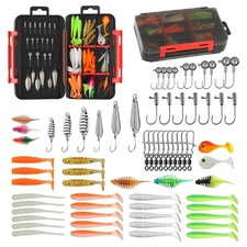 35/75pcs Metal Tackle Box Kits