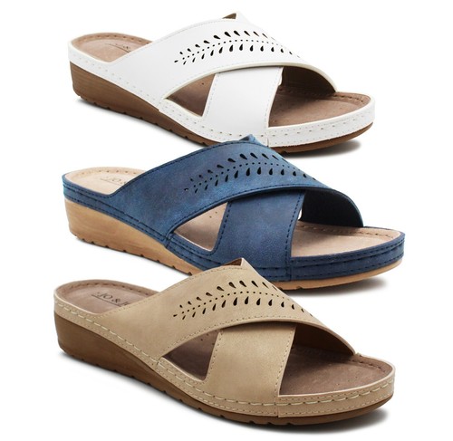 Womens slip sandals - on,