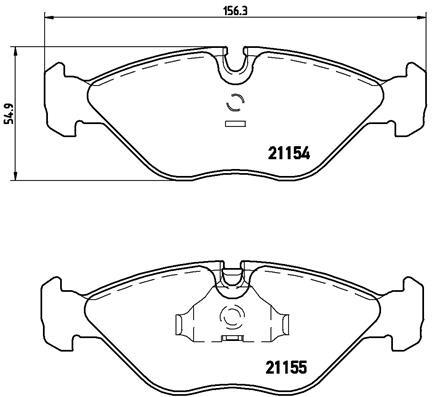 005 brembo brake pad - p,