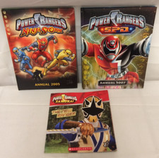 3x Power Ranger books- Annual 2005, Annual 2007, The Next Ranger  GOOD CONDITION