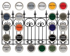 Garden and metal railing - and,