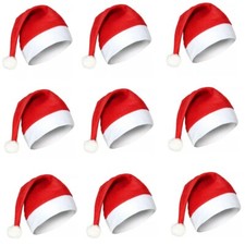 CHRISTMAS SANTA HAT WHOLESALE KIDS ADULT HAT FELT XMAS FANCY DRESS PARTY HATS