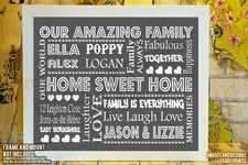 Personalised HOME Sweet Family