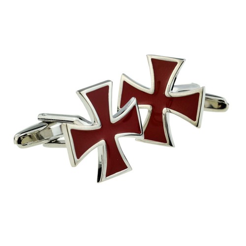 Red maltese cross - red,