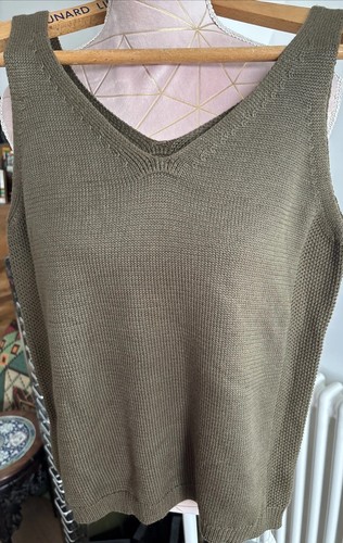 New vest tank knit - vest, kakhi