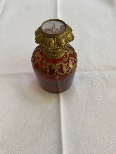 Vintage decorative red glass - red,