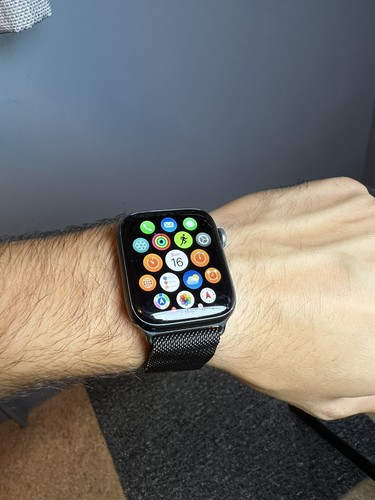 Apple watch series grey 44mm - watch,