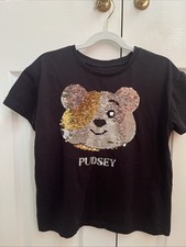 Kids Black Pudsey Sequin