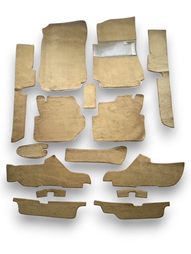 Beige rubber carpet set - set, for