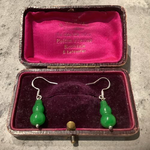 925 silver green - silver, jade
