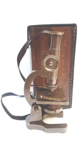 Brass microscope vintage - brass,
