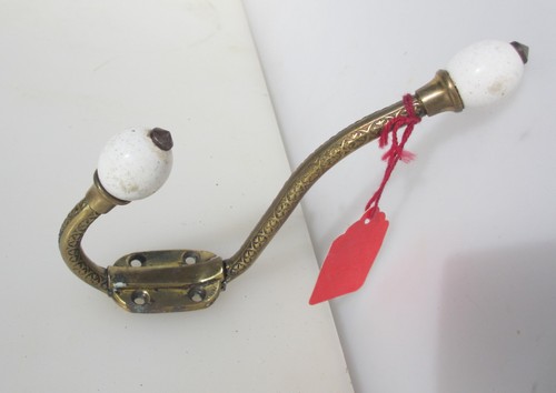 Vintage brass coat hook - vintage,