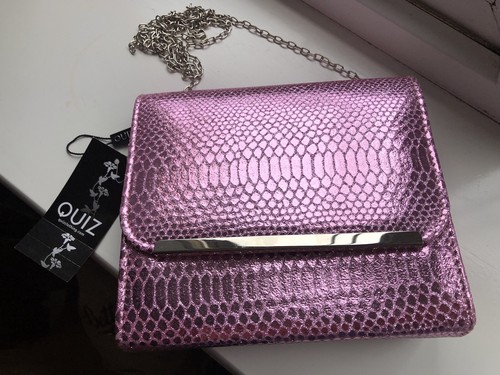 Bag pink snakeskin - bag,