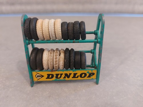 Dinky vintage dunlop tyre rack - dunlop,