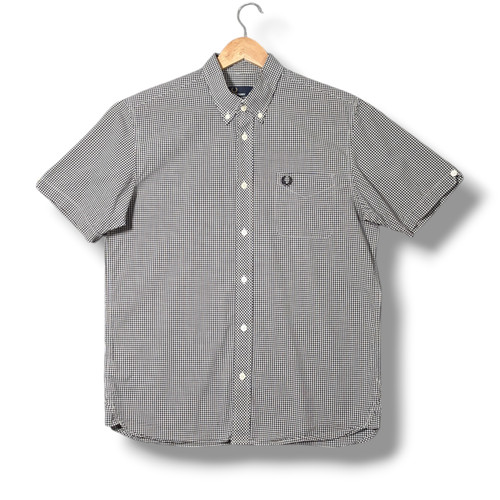 Fred perry gingham shirt mens - gingham,