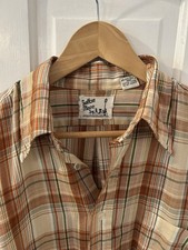 Vintage 70s Dagger Collar Shirt Large.