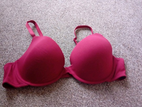 Dark cranberry bra - cranberry,