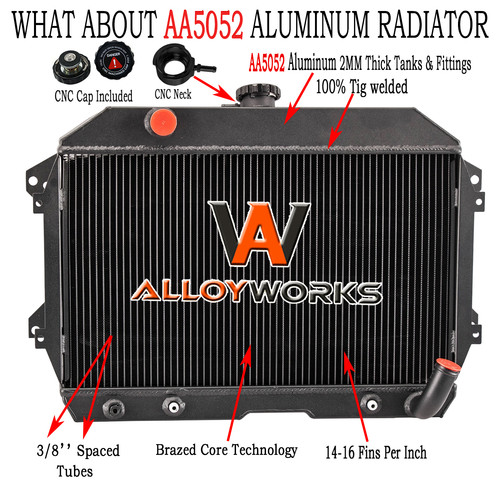 3rows radiator aluminum - 3rows, fit