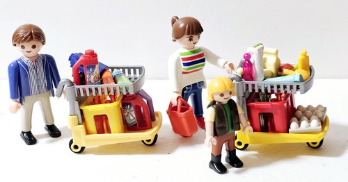 Playmobil supermarket carts - supermarket,