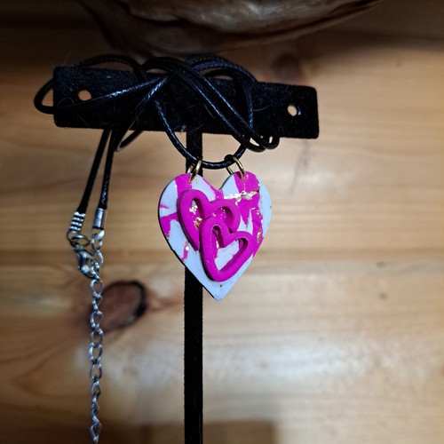 Valentine day heart necklace - heart,