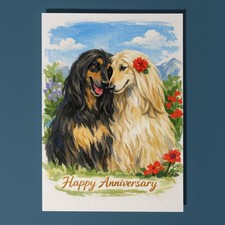 Afghan Hound Dogs Love Happy
