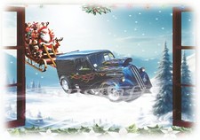 Drag Racer Christmas Card Ford