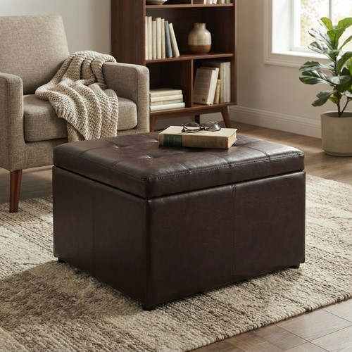 Versatile faux leather storage - versatile,