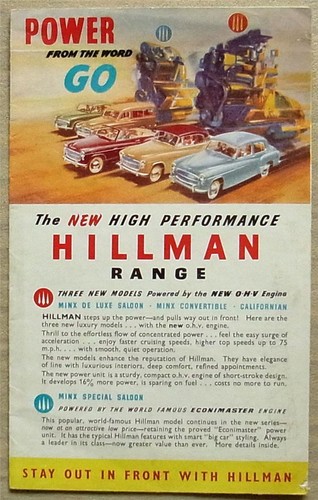 Hillman range car - range,