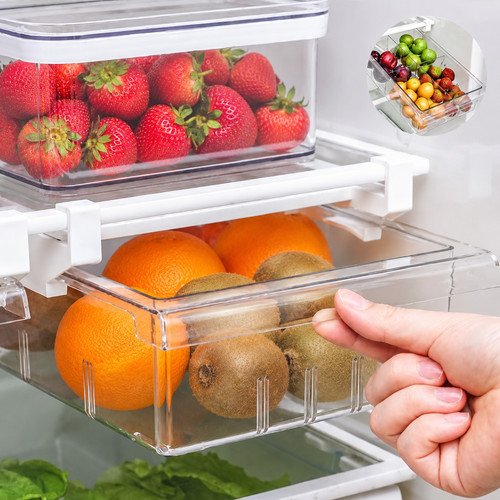 Fridge storage drawer - fridge, sliding